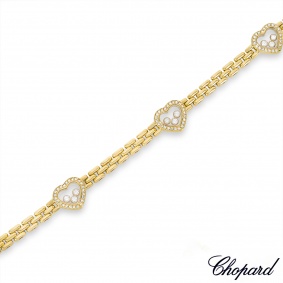 Chopard Yellow Gold Happy Diamonds Bracelet